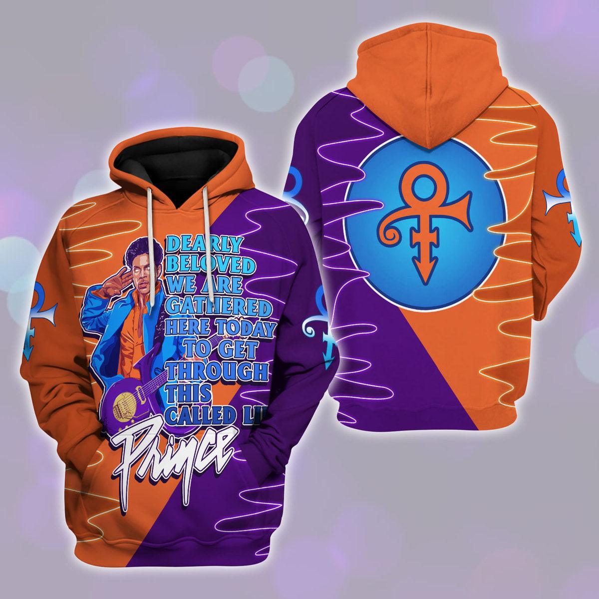 Gearhomie Dearly Beloved Prince Unisex Pullover Hoodie, Sweatshirt, T-Shirt - Gearhomie.com
