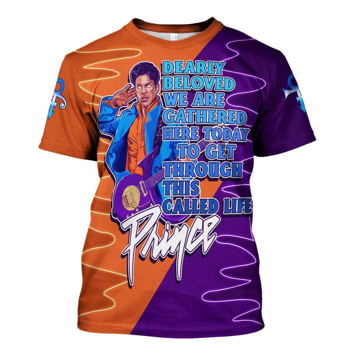 Gearhomie Dearly Beloved Prince Unisex Pullover Hoodie, Sweatshirt, T-Shirt - Gearhomie.com