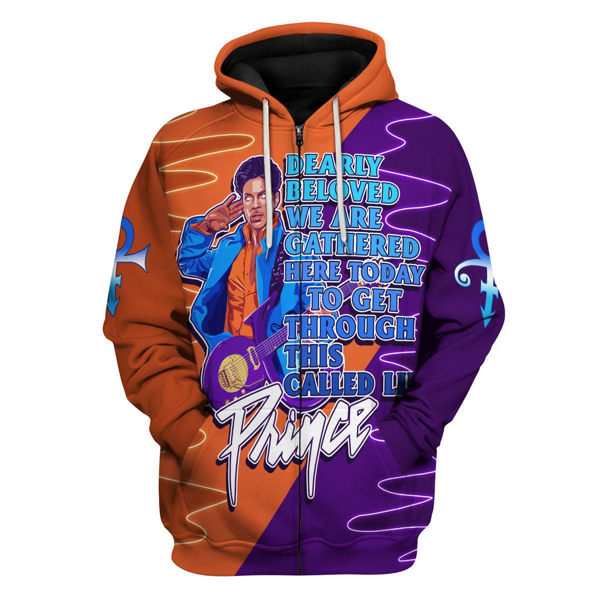 Gearhomie Dearly Beloved Prince Unisex Pullover Hoodie, Sweatshirt, T-Shirt - Gearhomie.com