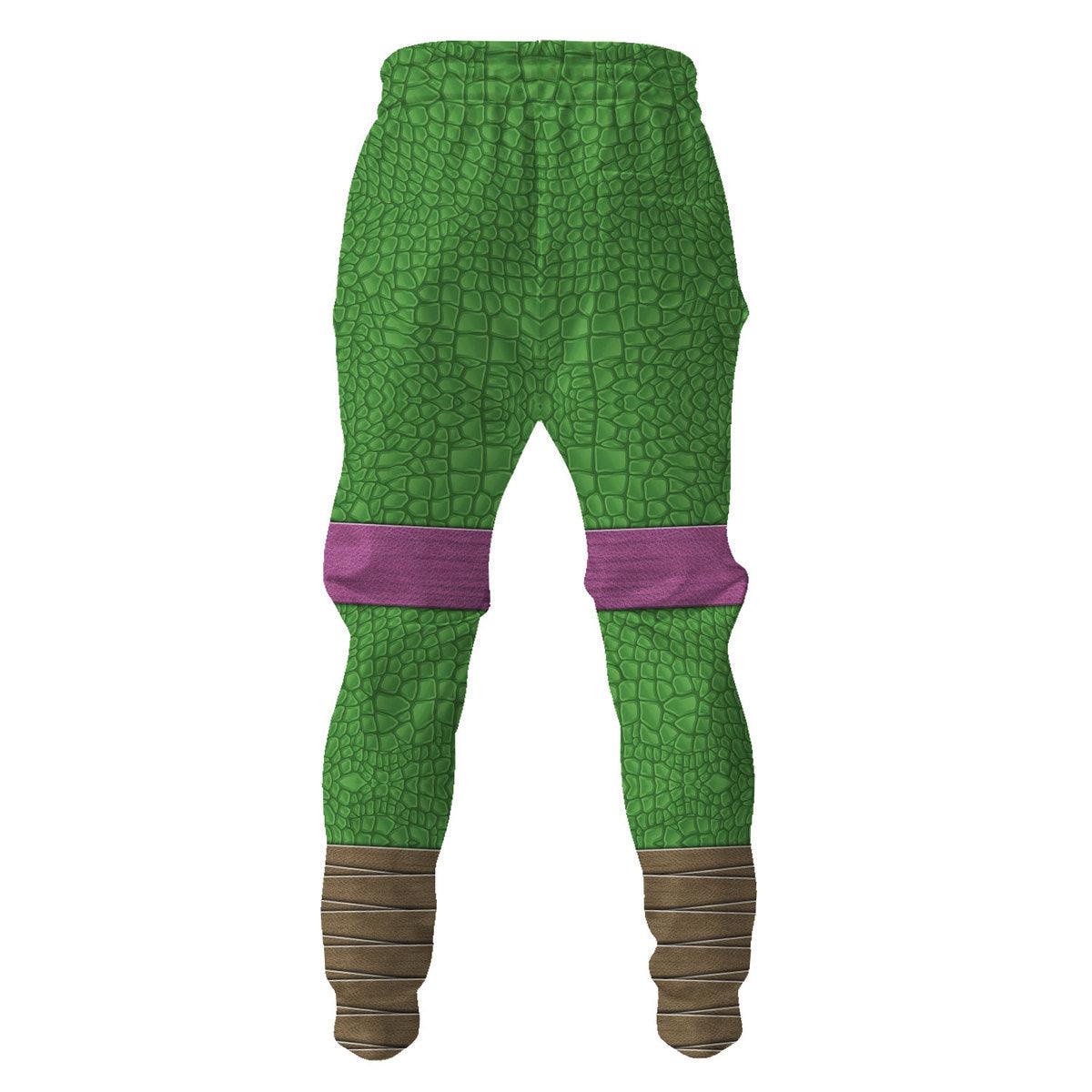 CustomsPig Donatello Ninja Turtles Costume Hoodie Sweatshirt T-Shirt ZipHoodie Sweatpants - CustomsPig.com