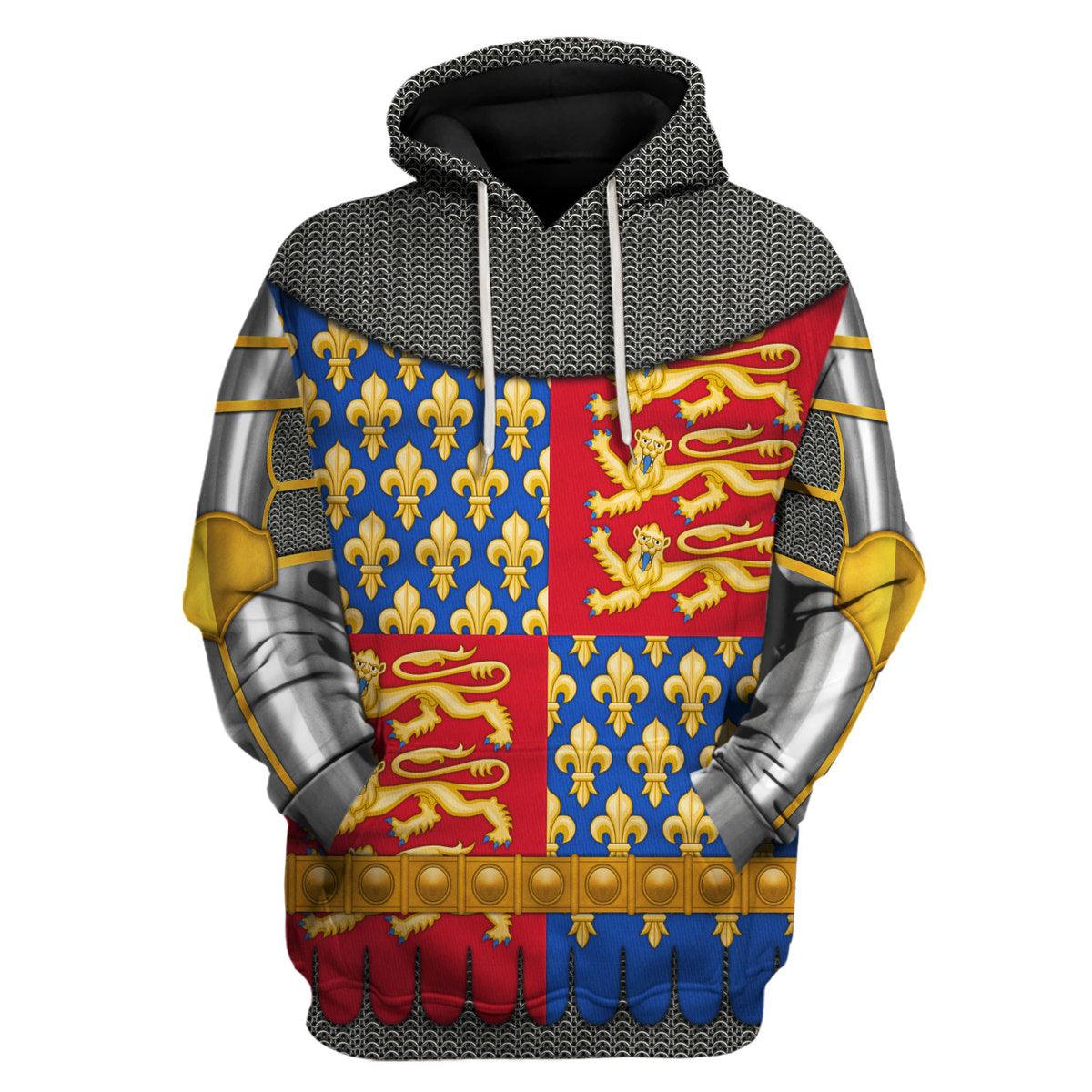 CustomsPig Edward III Of England Amour Knights Costume Hoodie Sweatshirt T-Shirt Tracksuit - CustomsPig.com