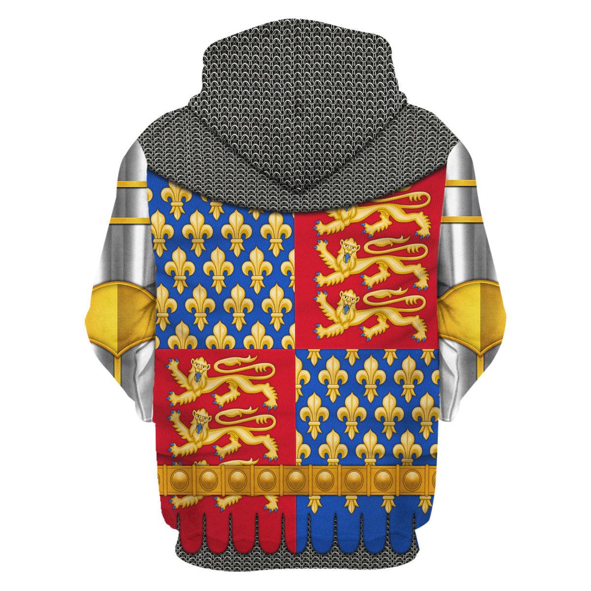 Gearhomie Edward III Of England Amour Knights Costume Hoodie Sweatshirt T-Shirt Tracksuit - Gearhomie.com
