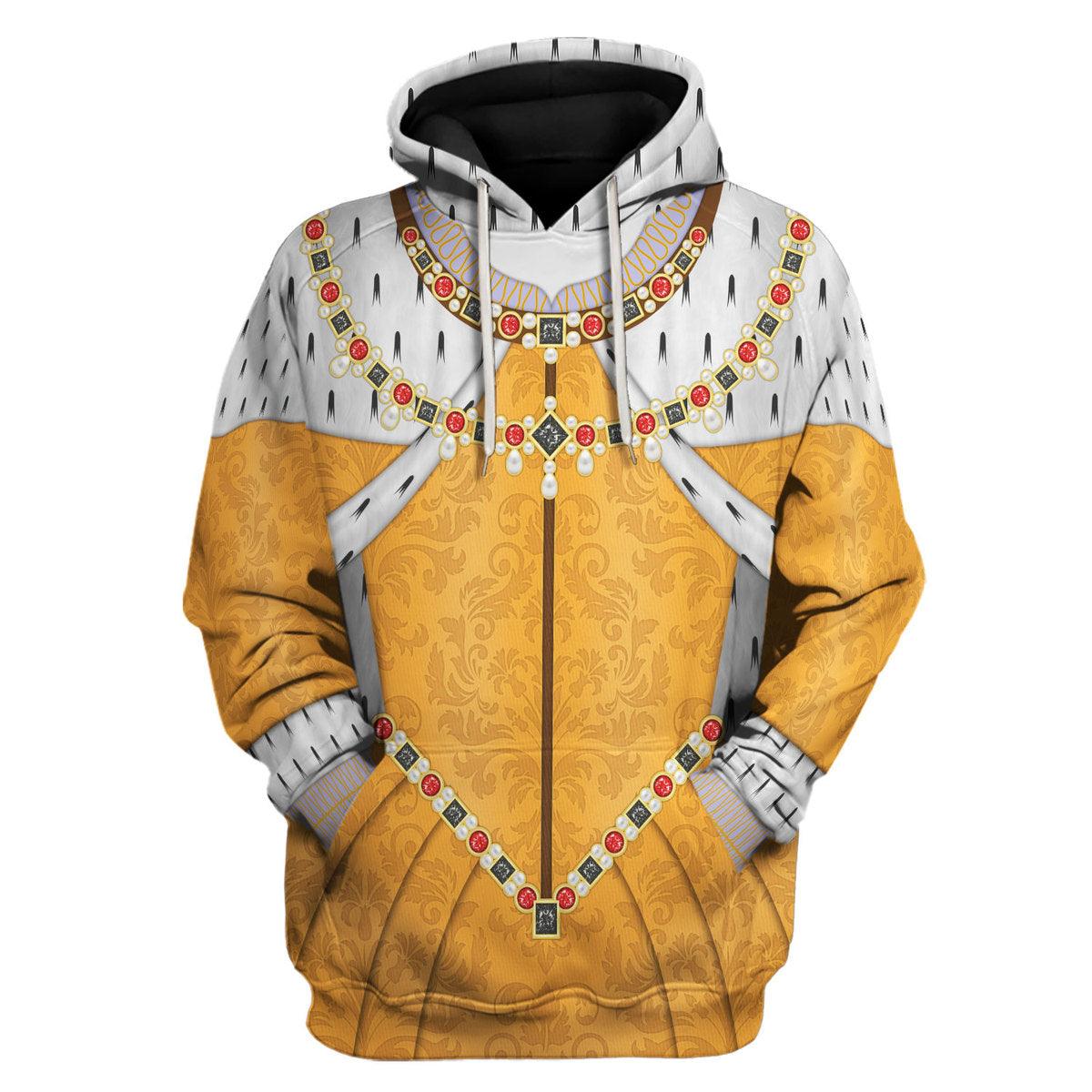 Gearhomie Elizabeth I of England Costume Hoodie Sweatshirt T-Shirt Tracksuit - Gearhomie.com