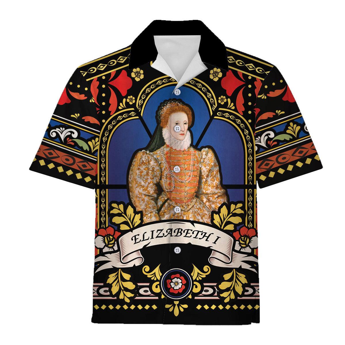 CustomsPig Elizabeth I of England Hawaiian Shirt Polo Shirt - CustomsPig.com