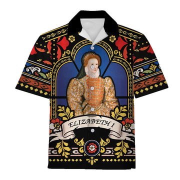 CustomsPig Elizabeth I of England Hawaiian Shirt Polo Shirt - CustomsPig.com