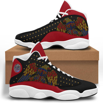 Gearhomie Elvis Aloha Black Unisex AJ13 Shoes White - Gearhomie.com