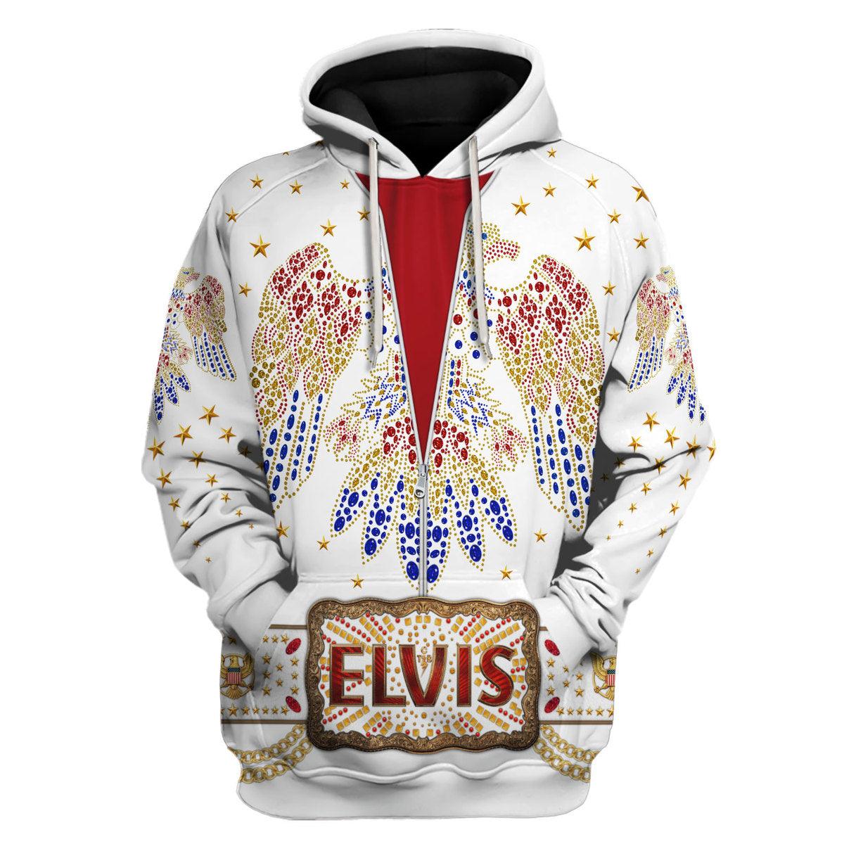 CustomsPig Elvis Aloha Costume from Hawaii New Hoodie Sweatshirt T-Shirt Sweatpants