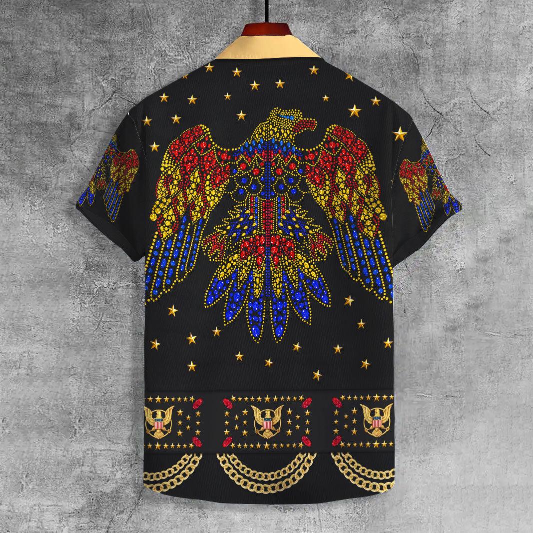 CustomsPig Elvis Aloha from Hawaii Black UNISEX CASUAL HAWAIIAN SHIRT - CustomsPig.com
