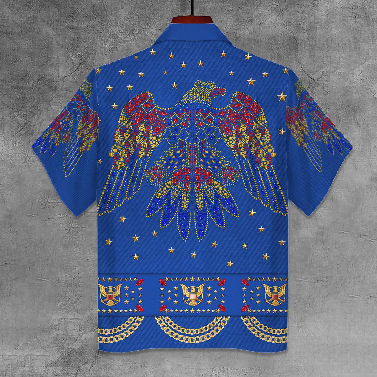 Gearhomie Elvis Aloha from Hawaii Blue Unisex Hawaii Shirt - Gearhomie.com