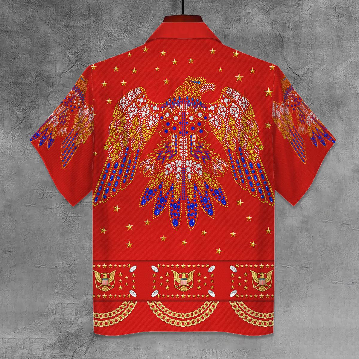 Gearhomie Elvis Aloha from Hawaii Red Unisex Hawaii Shirt - Gearhomie.com