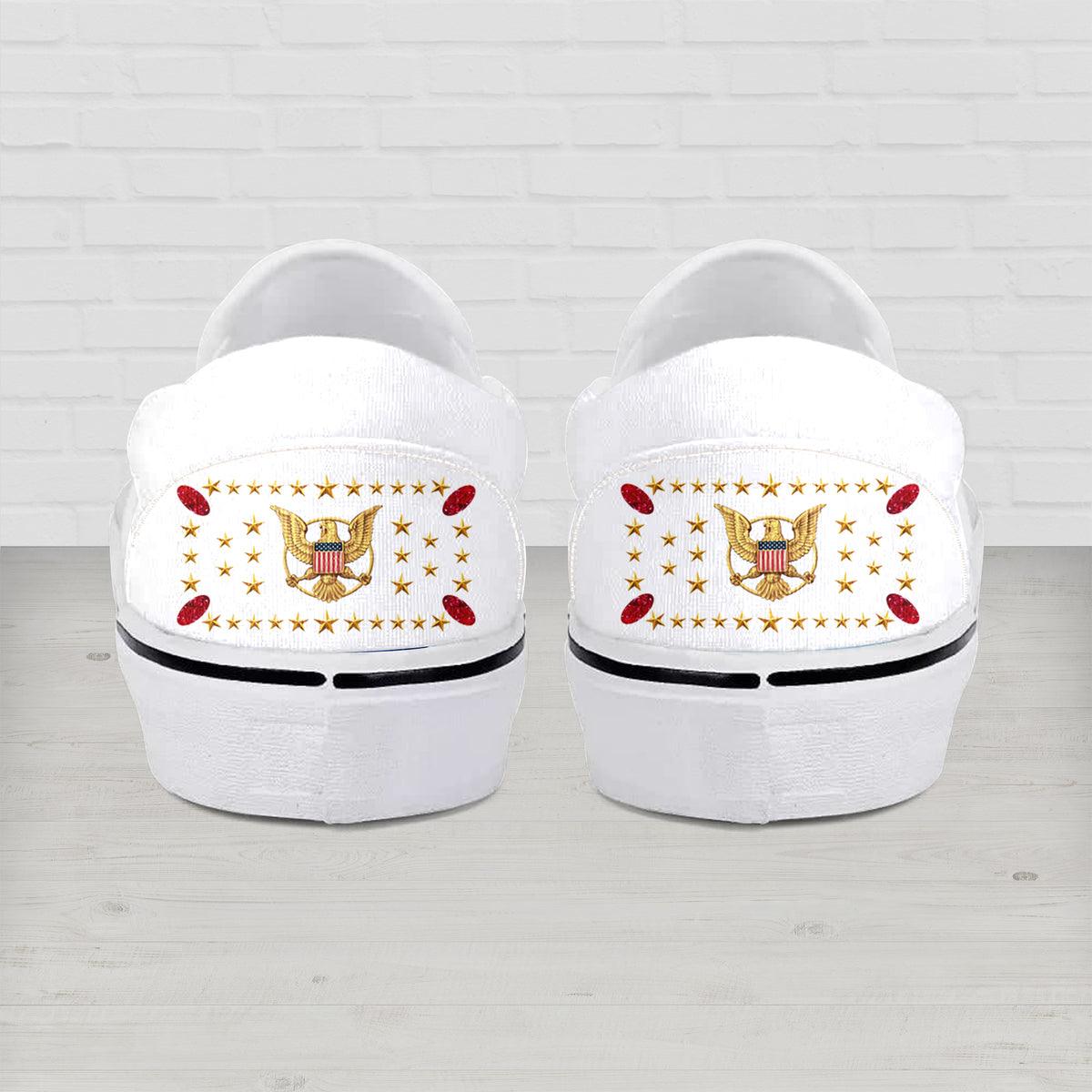 CustomsPig Elvis Aloha Slip On Shoes - CustomsPig.com