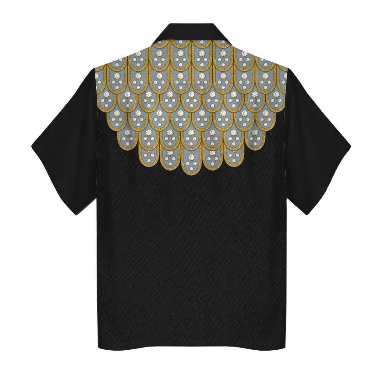 Gearhomie Elvis Armadillo suit in Blue on Black Costume Hoodie Sweatshirt T-Shirt Sweatpants - Gearhomie.com