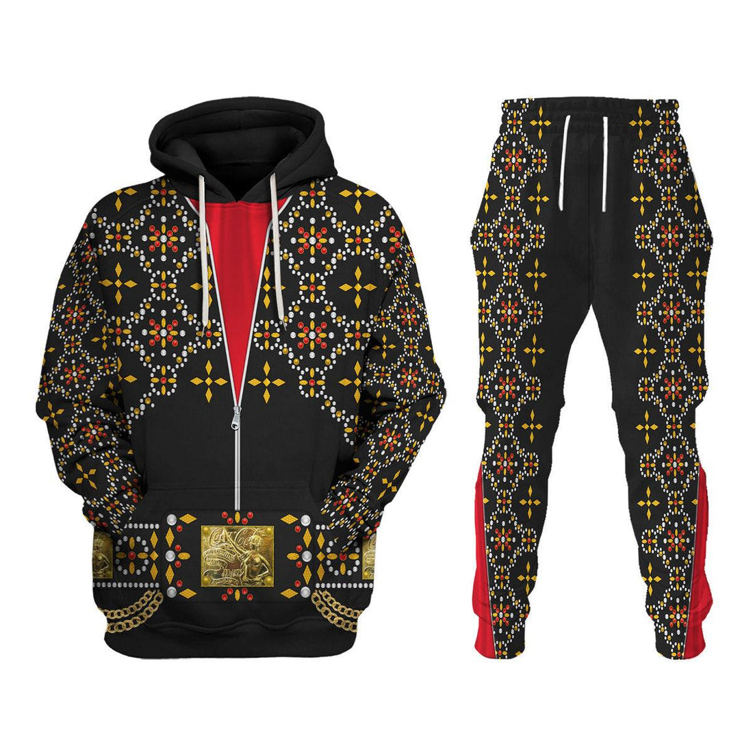 Gearhomie Elvis Black Conquistador Costume Hoodie Sweatshirt T-Shirt Sweatpants - Gearhomie.com