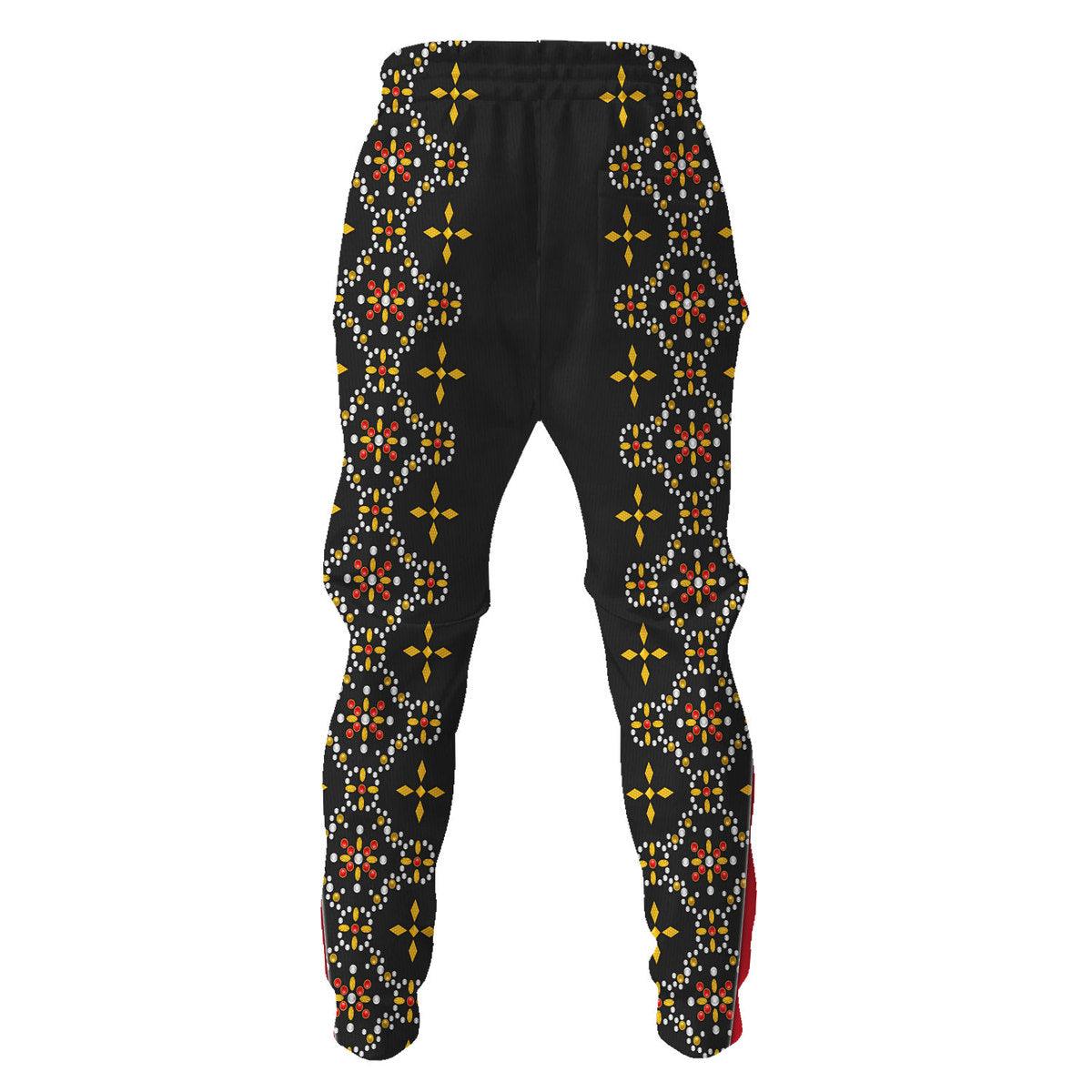 CustomsPig Elvis Black Conquistador Costume Hoodie Sweatshirt T-Shirt Sweatpants - CustomsPig.com