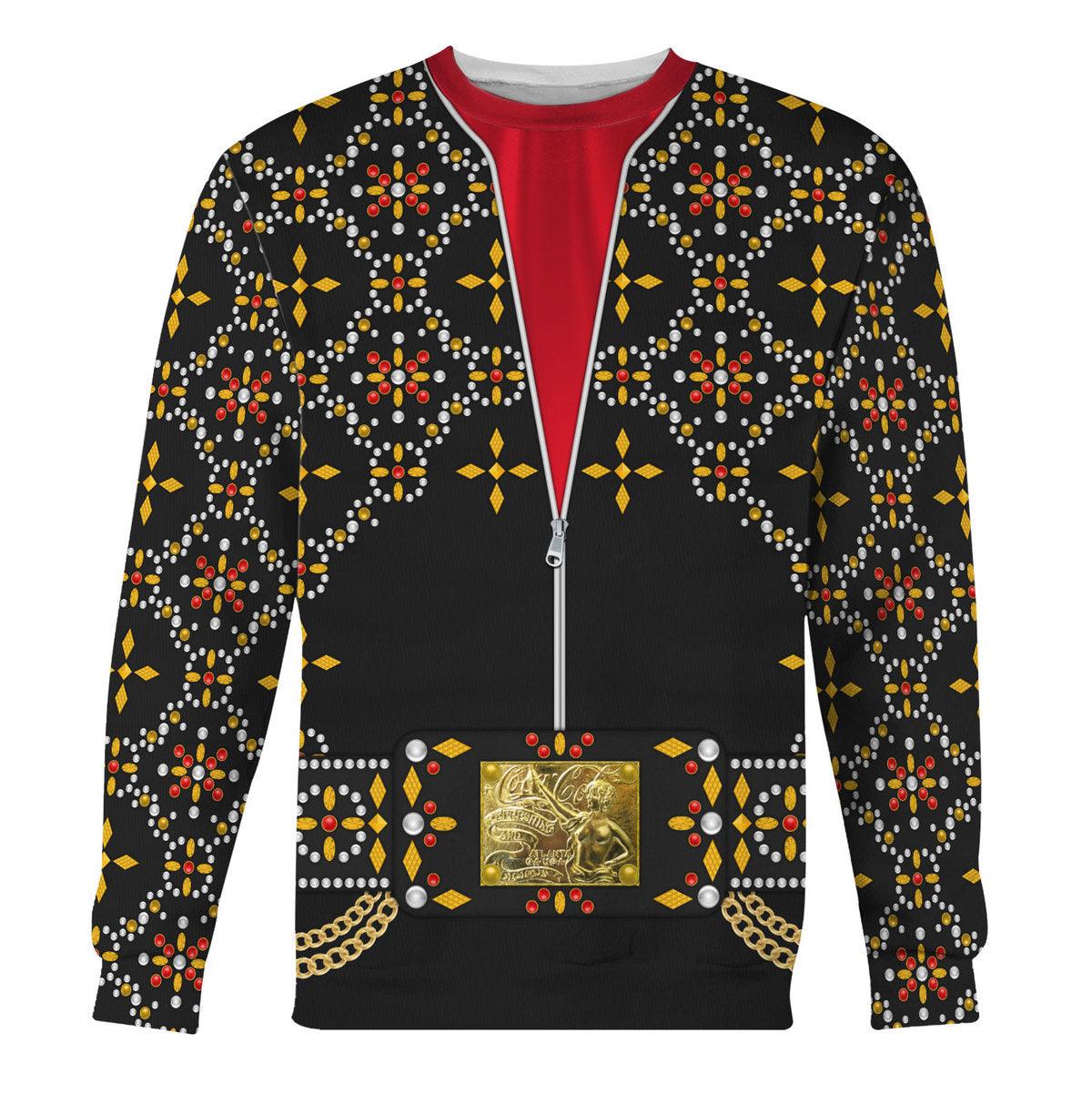 CustomsPig Elvis Black Conquistador Costume Hoodie Sweatshirt T-Shirt Sweatpants - CustomsPig.com