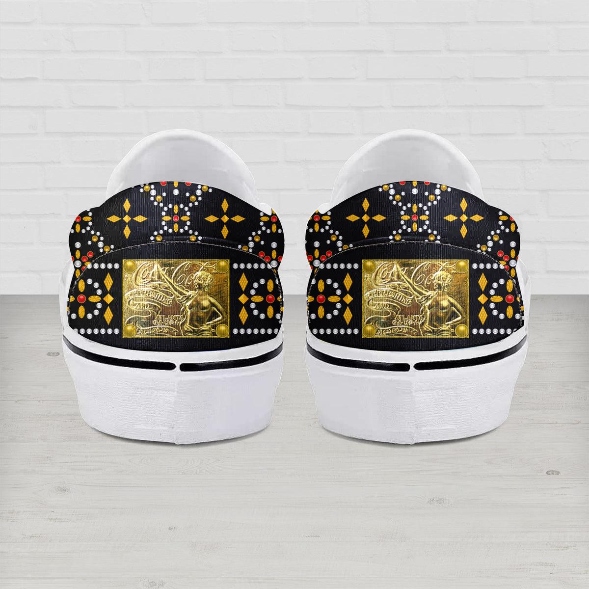 Gearhomie Elvis Black Conquistador Slip On Shoes - Gearhomie.com
