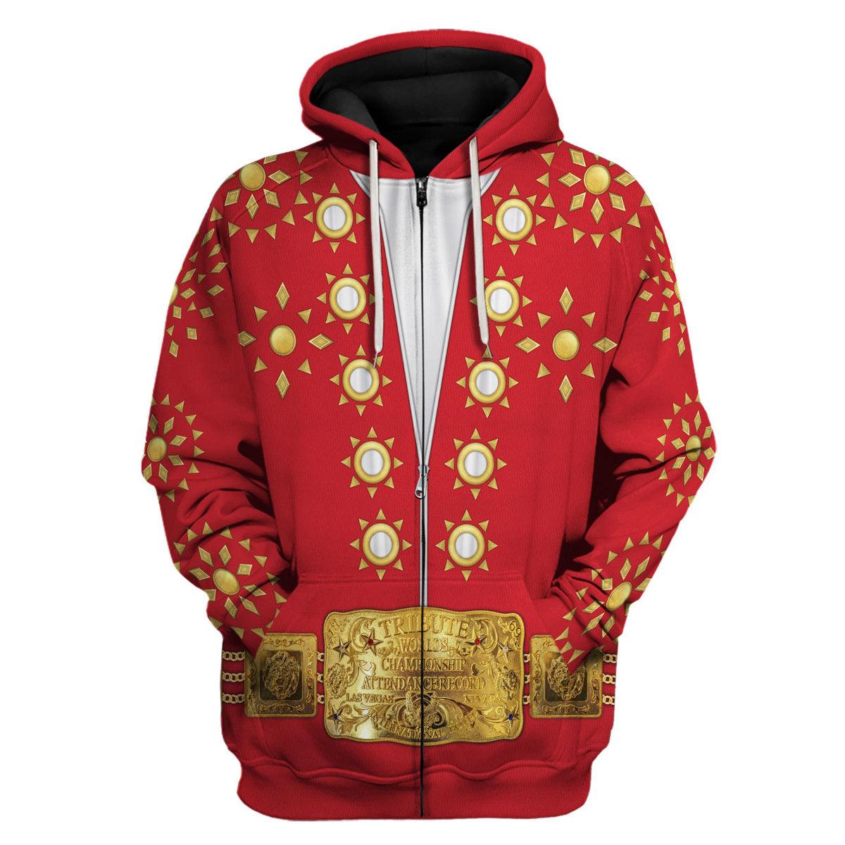 CustomsPig Elvis Burning Love Costume Hoodie Sweatshirt T-Shirt Sweatpants - CustomsPig.com