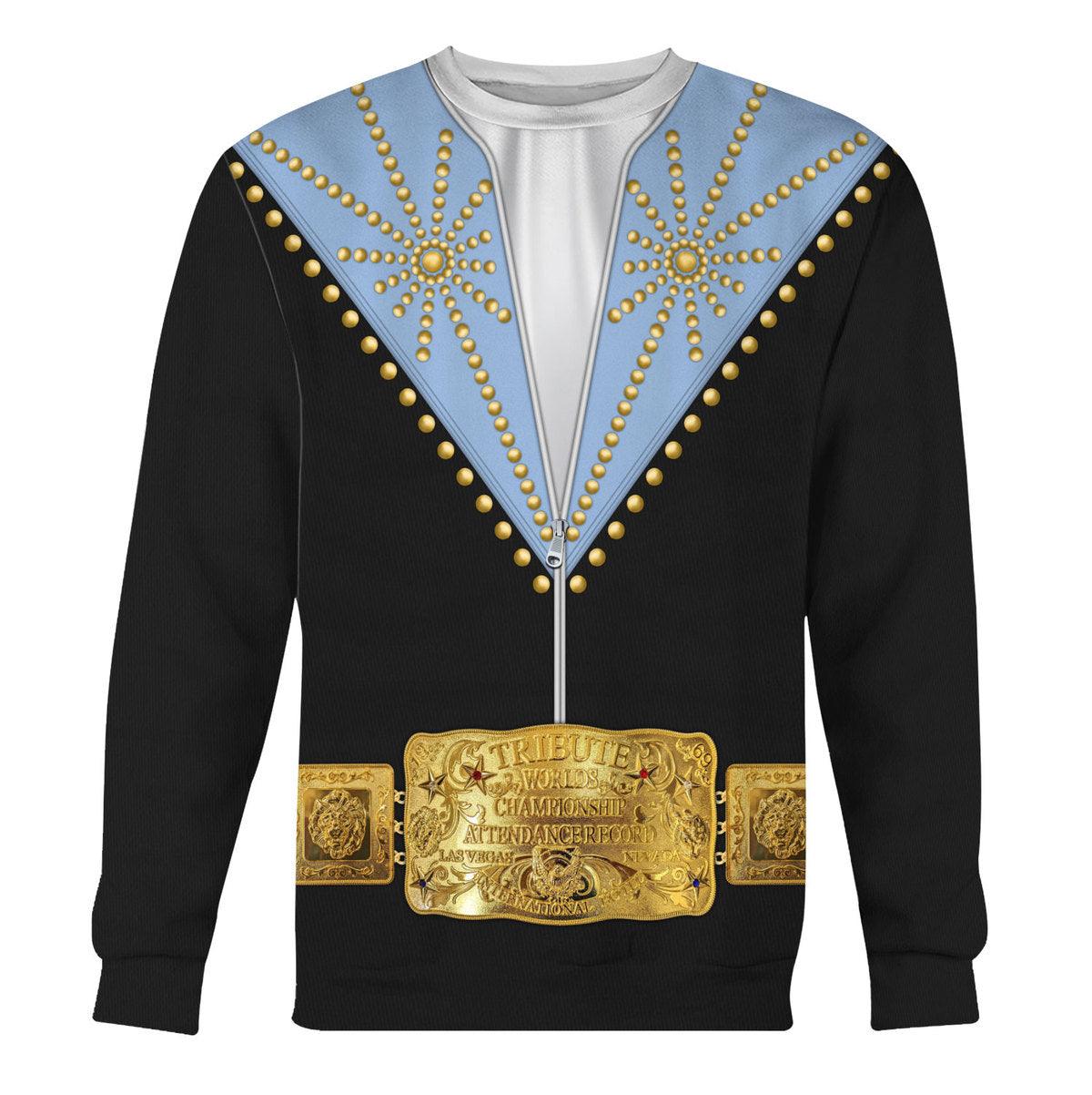 CustomsPig Elvis Cisco Blue Costume Hoodie Sweatshirt T-Shirt Sweatpants - CustomsPig.com