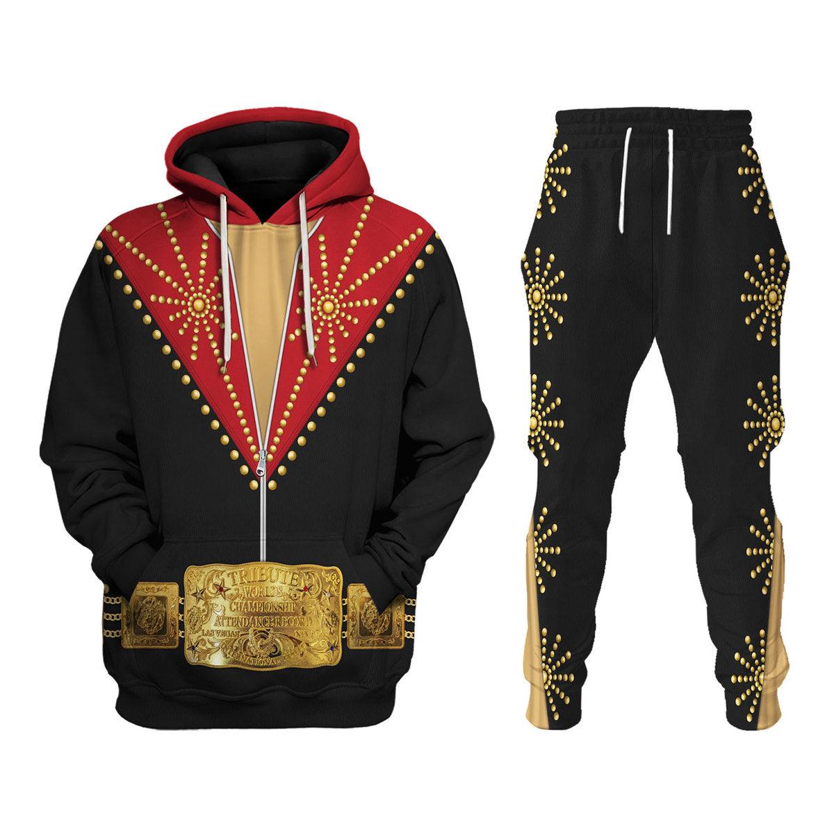 Gearhomie Elvis Cisco Red Costume Hoodie Sweatshirt T-Shirt Sweatpants - Gearhomie.com