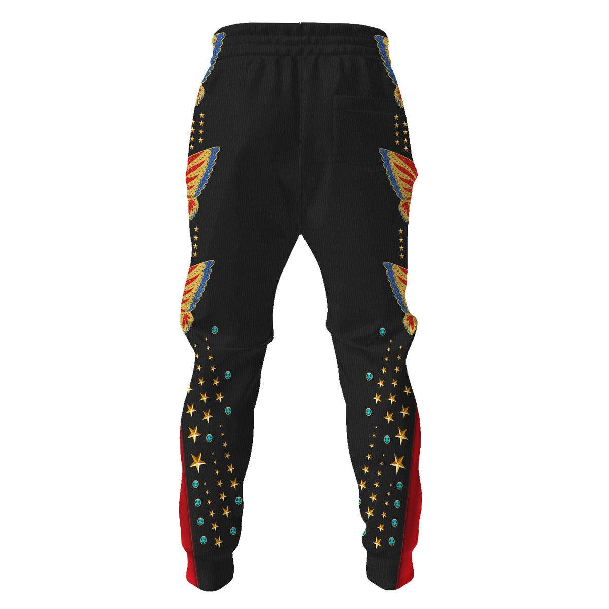 Gearhomie Elvis EAGLE Black Costume Hoodie Sweatshirt T-Shirt Sweatpants - Gearhomie.com