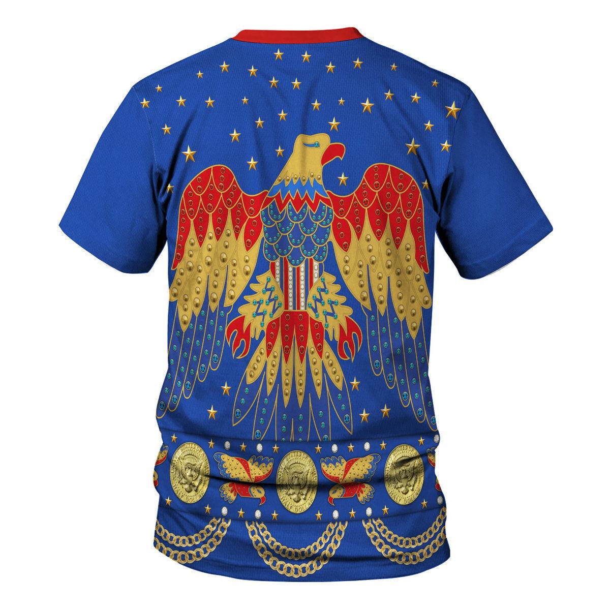 CustomsPig Elvis EAGLE Blue Costume Hoodie Sweatshirt T-Shirt Sweatpants - CustomsPig.com
