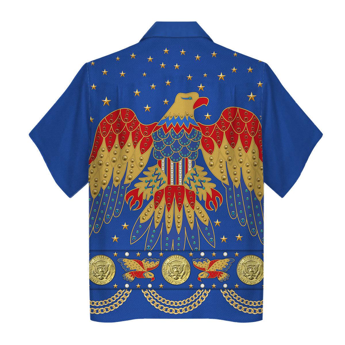 Gearhomie Elvis EAGLE Blue Costume Hoodie Sweatshirt T-Shirt Sweatpants - Gearhomie.com