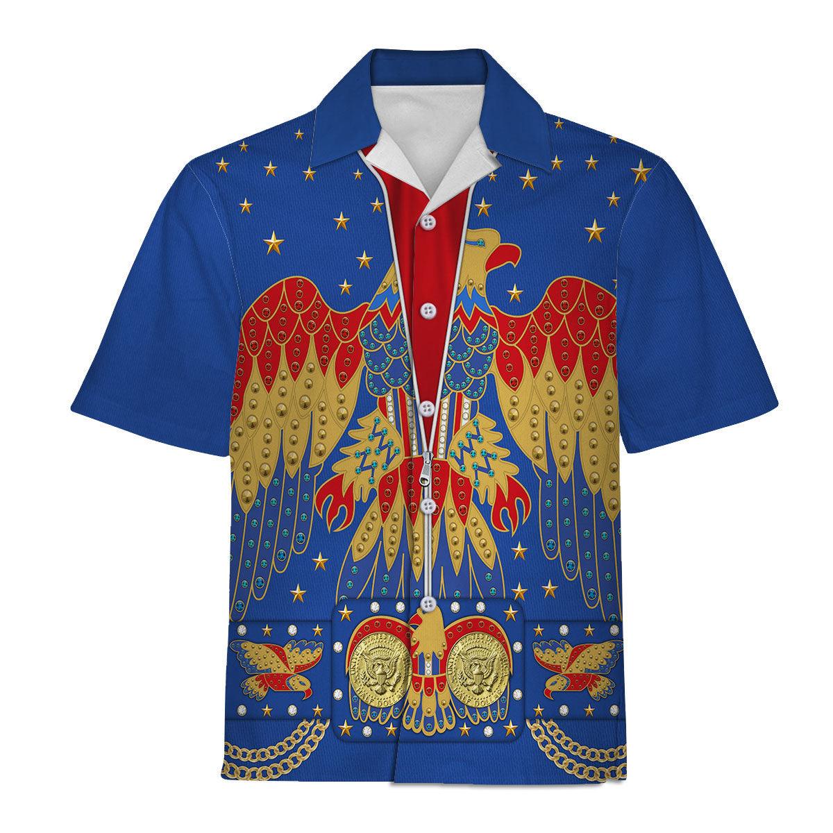Gearhomie Elvis EAGLE Blue Costume Hoodie Sweatshirt T-Shirt Sweatpants - Gearhomie.com