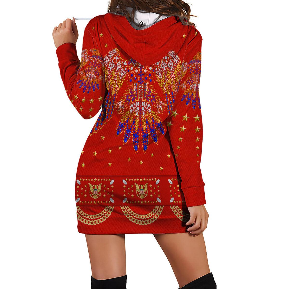 Gearhomie Elvis EAGLE Red Outfit Costume Hoodie Dress Swatpants - Gearhomie.com