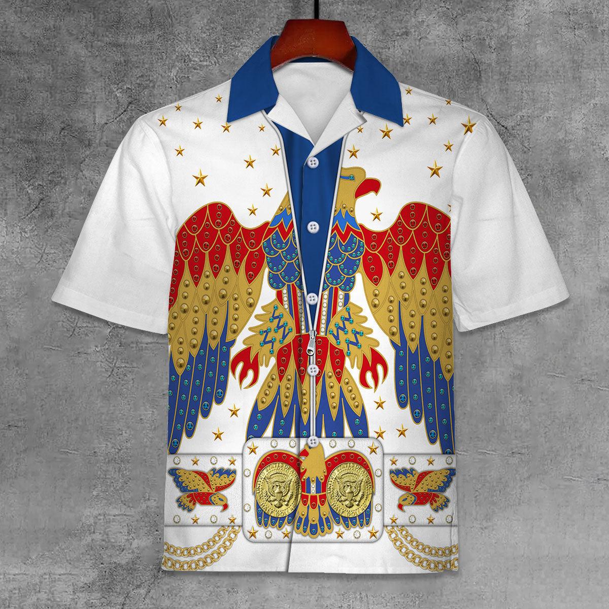 Gearhomie Elvis Eagle Unisex Hawaii Shirt - Gearhomie.com