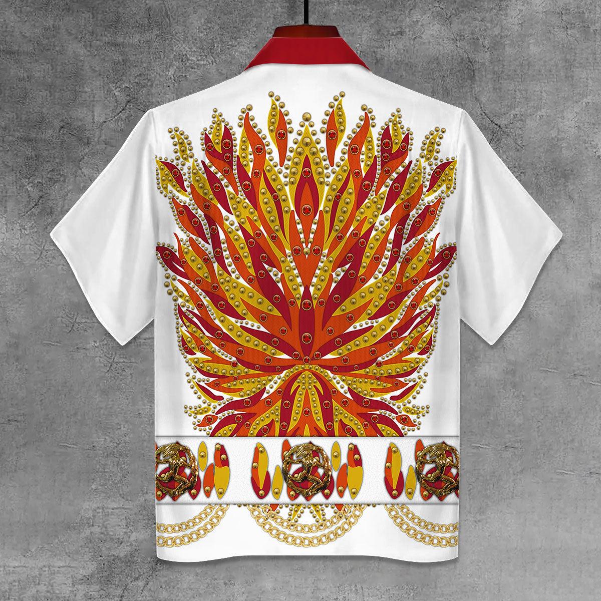 Gearhomie Elvis Flame Unisex Hawaii Shirt - Gearhomie.com