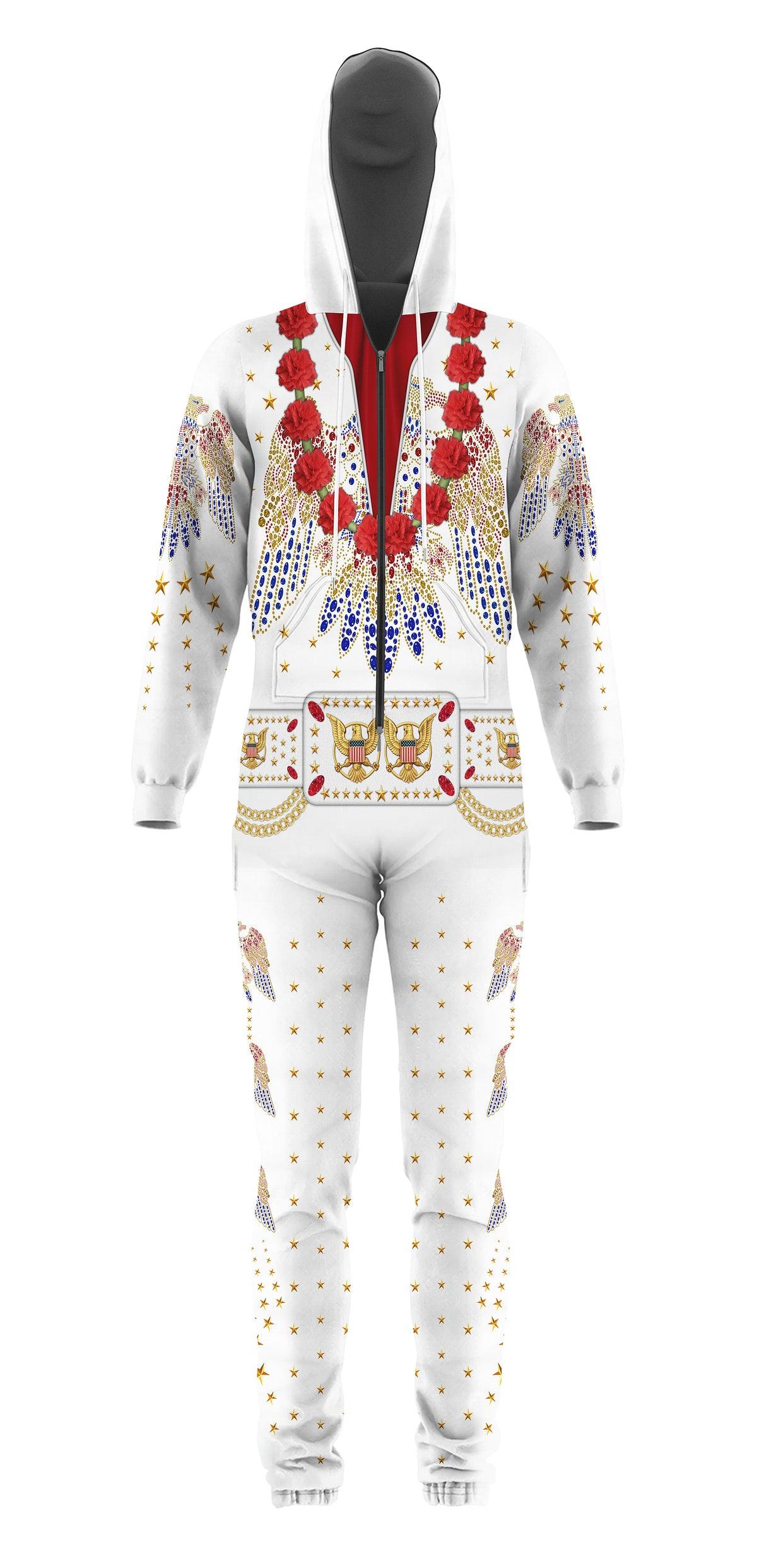 CustomsPig Elvis Flower jumpsuit Costume - CustomsPig.com
