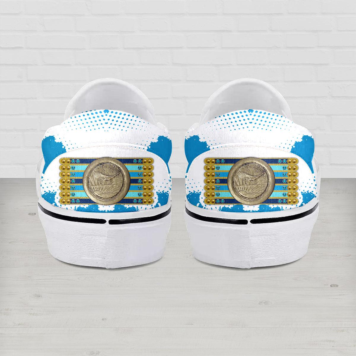 CustomsPig Elvis Peacock Slip On Shoes - CustomsPig.com