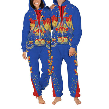 CustomsPig Elvis Presley EAGLE Blue jumpsuit Costume - CustomsPig.com