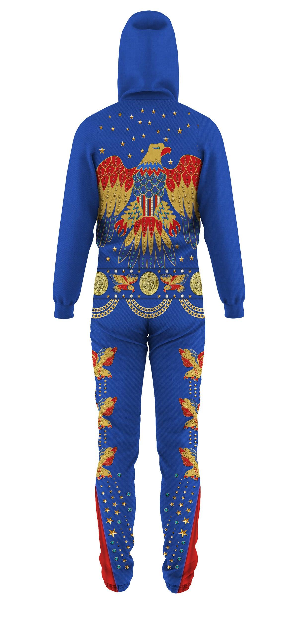 CustomsPig Elvis Presley EAGLE Blue jumpsuit Costume - CustomsPig.com