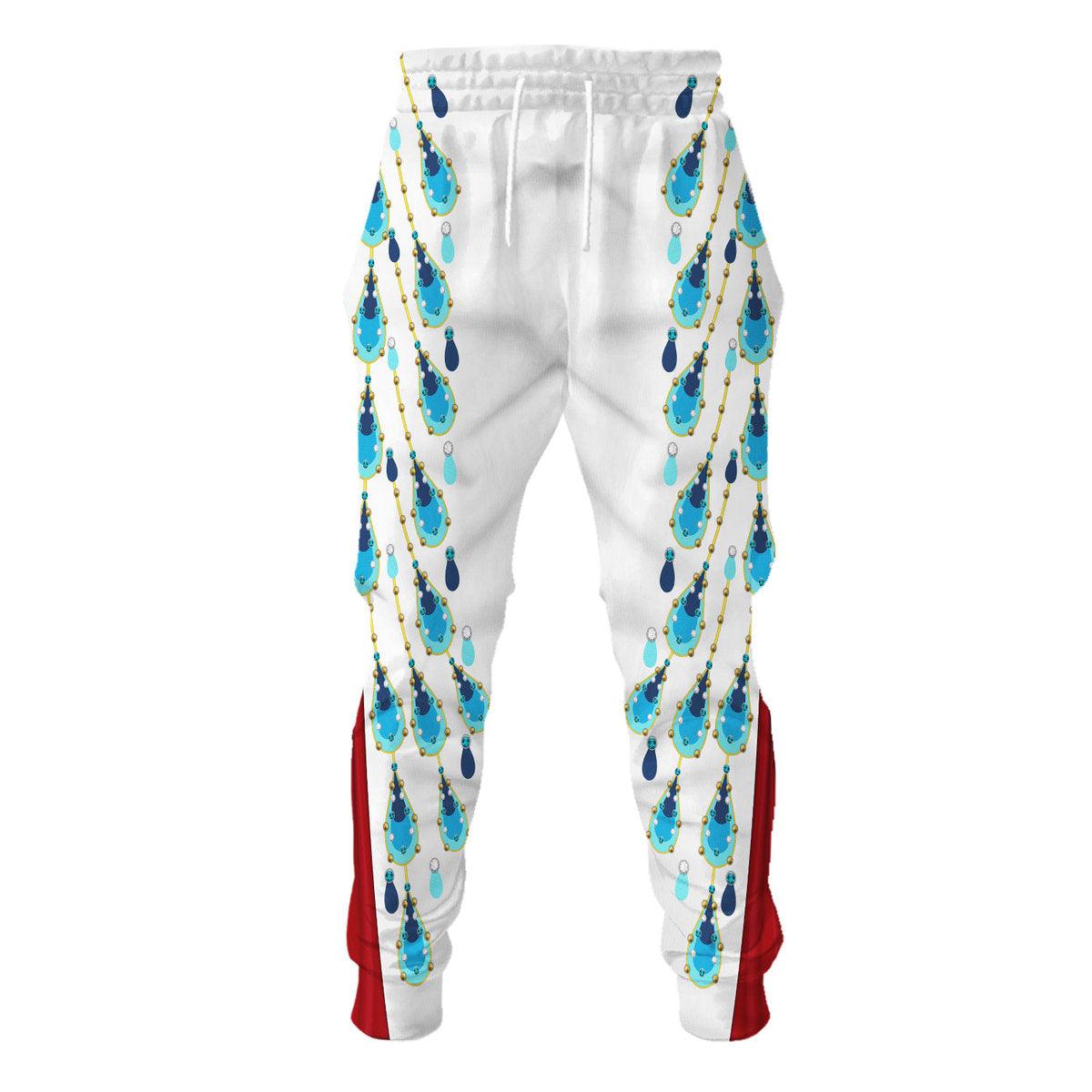 Gearhomie Elvis Presley Peacock Outfit Costume Hoodie Sweatshirt T-Shirt Sweatpants - DucG