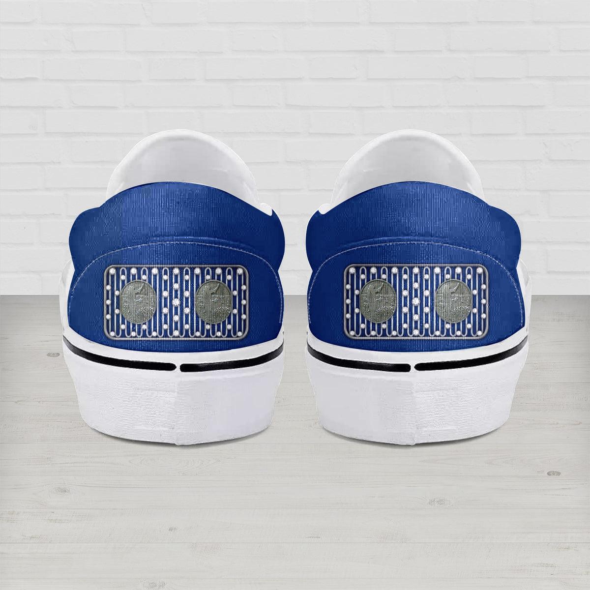 CustomsPig Elvis Presley Silver Phoenix (1975) Slip On Shoes - CustomsPig.com
