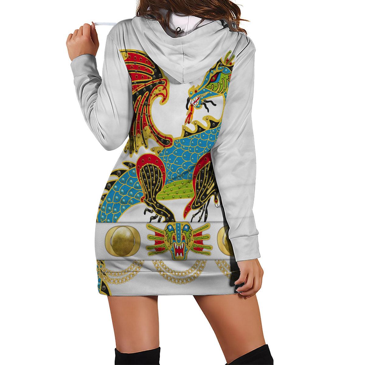 Gearhomie Elvis Presley The Dragon Outfit Costume Hoodie Dress Swatpants - Gearhomie.com