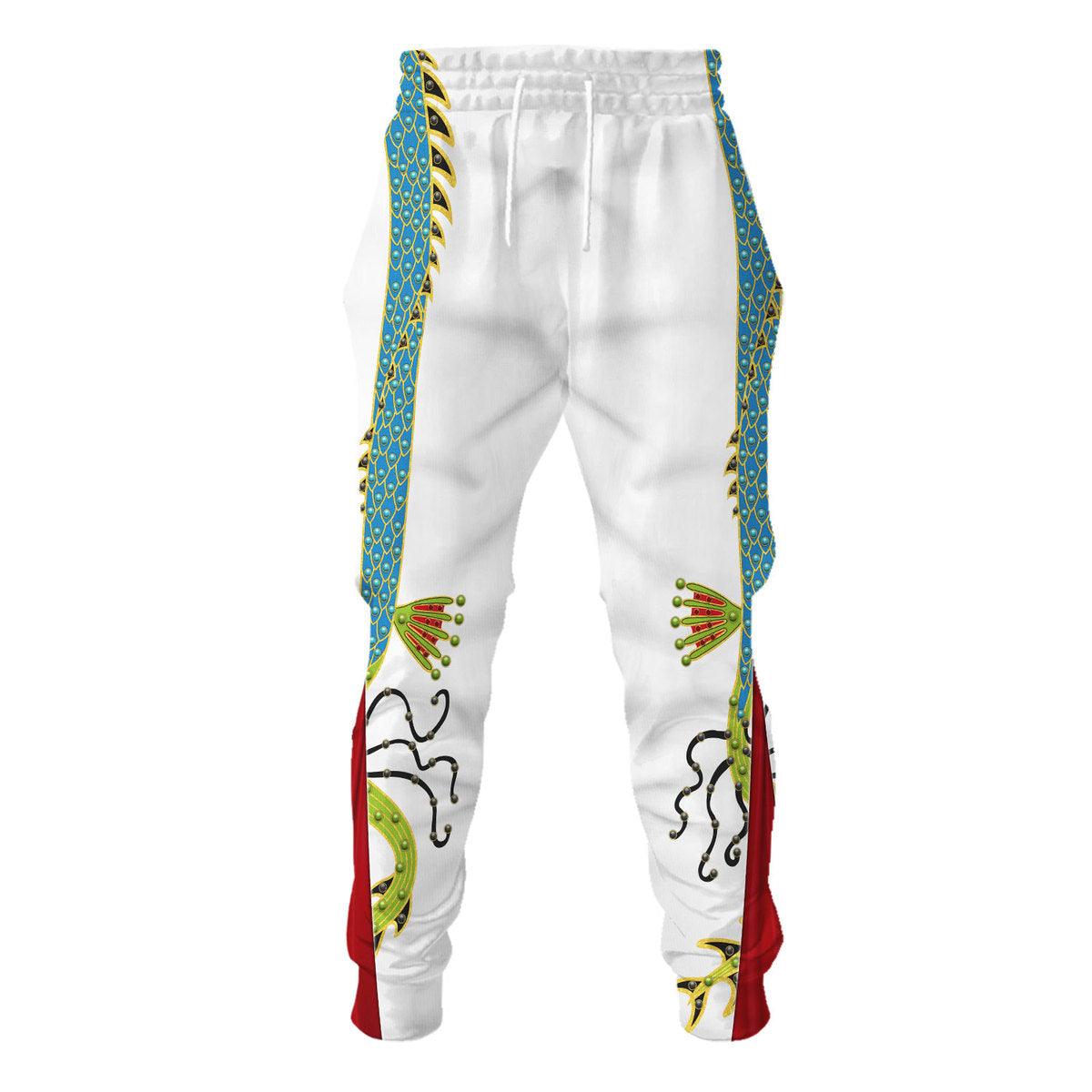 Gearhomie Elvis Presley The Dragon Outfit Costume Hoodie Dress Swatpants - Gearhomie.com