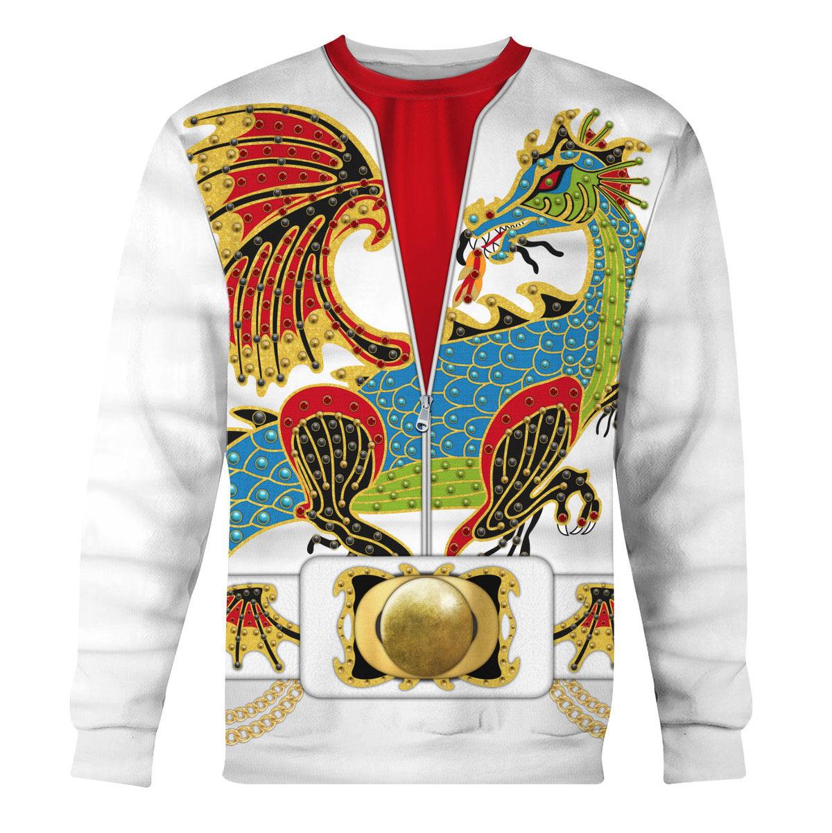 Gearhomie Elvis Presley The Dragon Outfit Costume Hoodie Sweatshirt T-Shirt Sweatpants - Gearhomie.com