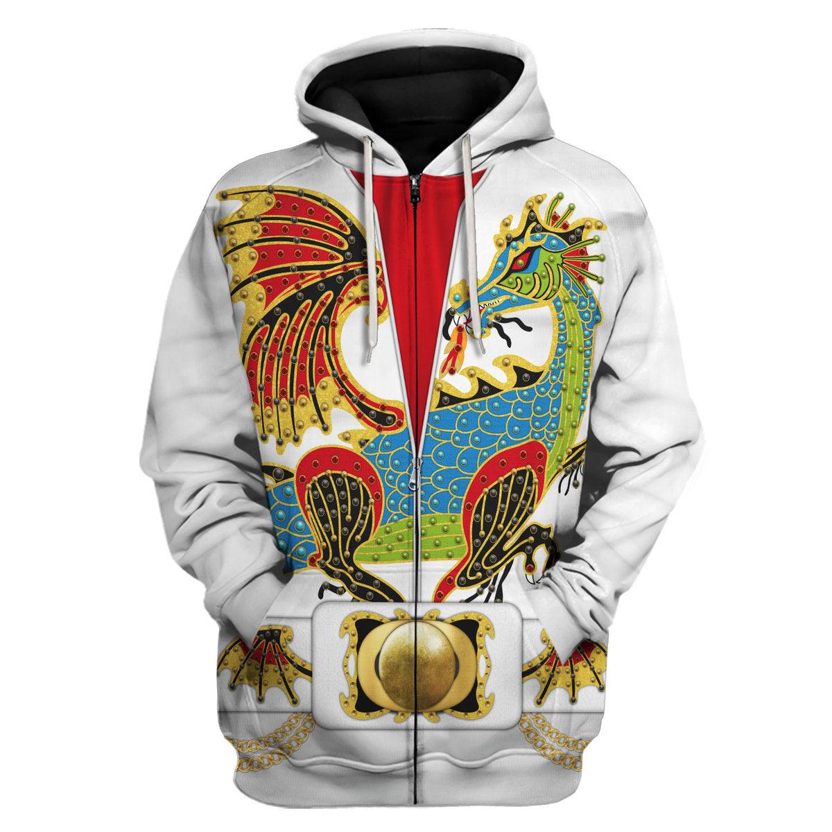 CustomsPig Elvis Presley The Dragon Outfit Costume Hoodie Sweatshirt T-Shirt Sweatpants - CustomsPig.com