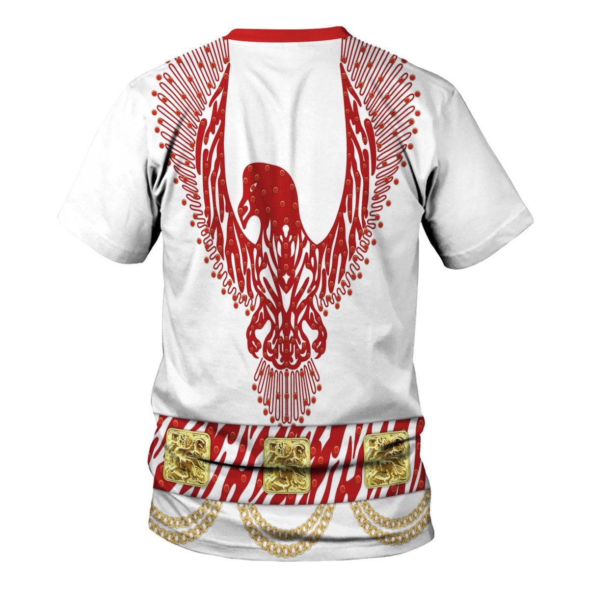 Gearhomie Elvis Red Phoenix Suit Costume Hoodie Sweatshirt T-Shirt Sweatpants - Gearhomie.com