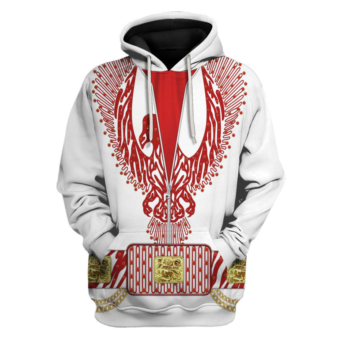 Gearhomie Elvis Red Phoenix Suit Costume Hoodie Sweatshirt T-Shirt Sweatpants - Gearhomie.com
