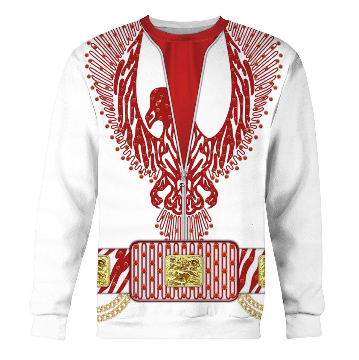 Gearhomie Elvis Red Phoenix Suit Costume Hoodie Sweatshirt T-Shirt Sweatpants - Gearhomie.com