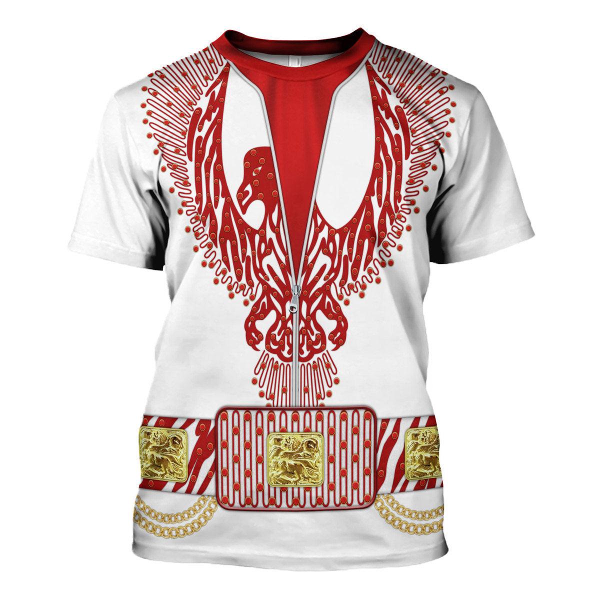 Gearhomie Elvis Red Phoenix Suit Costume Hoodie Sweatshirt T-Shirt Sweatpants - Gearhomie.com