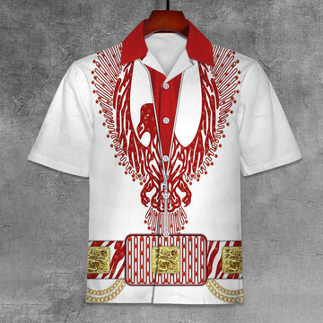 Gearhomie Elvis Red Phoenix Unisex Hawaii Shirt - Gearhomie.com