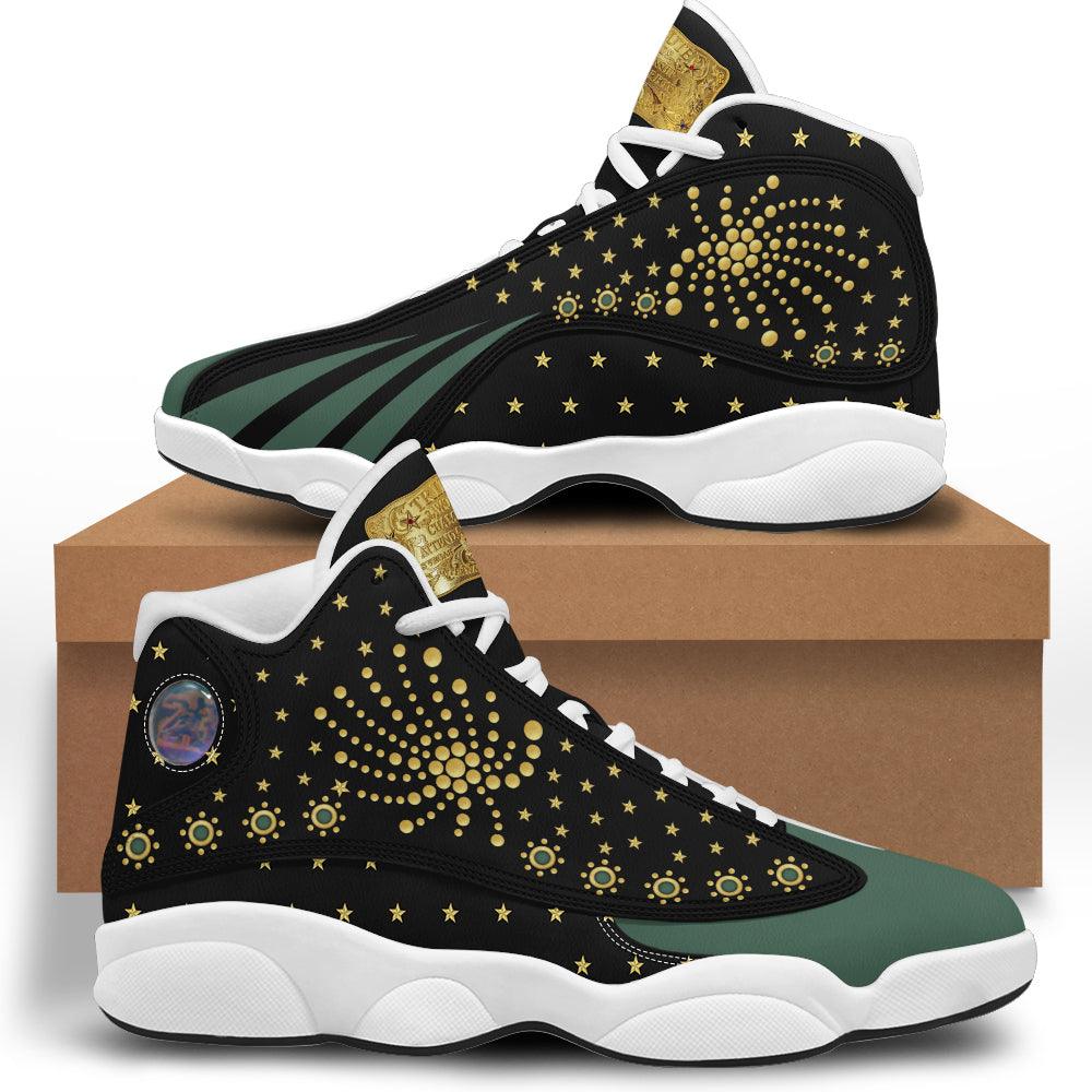 CustomsPig Elvis The Fireworks Unisex AJ13 Shoes White - CustomsPig.com