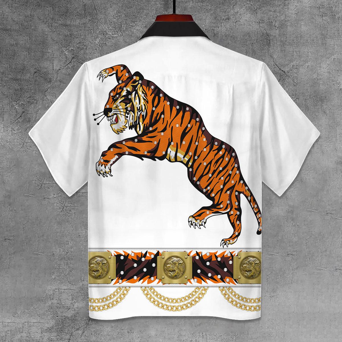 Gearhomie Elvis Tiger Unisex Hawaii Shirt - Gearhomie.com