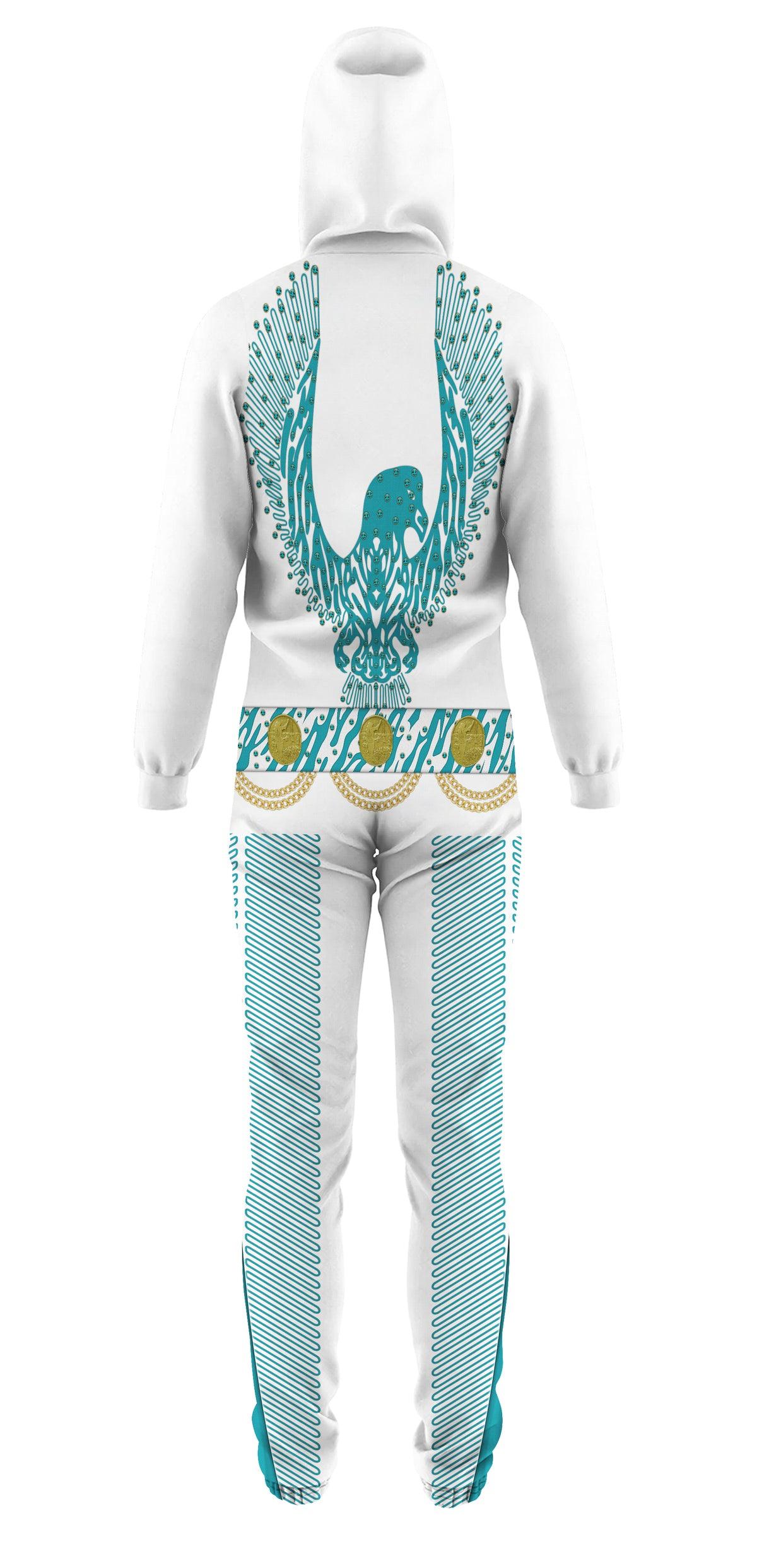 CustomsPig Elvis Turquoise Phoenix jumpsuit Costume - CustomsPig.com