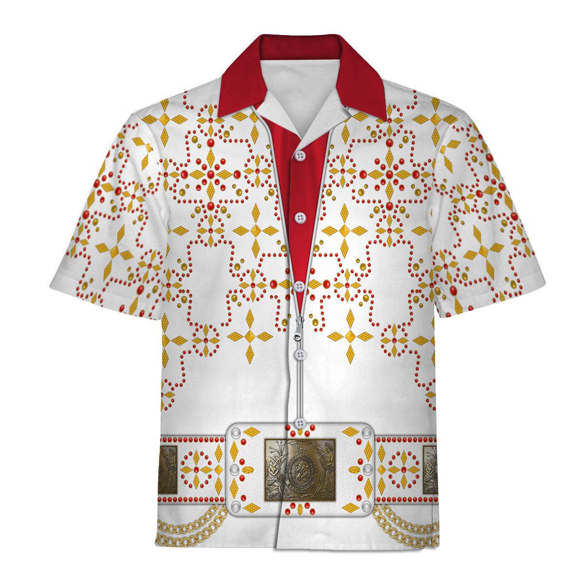 Gearhomie Elvis White Conquistador Costume Hoodie Sweatshirt T-Shirt Sweatpants - Gearhomie.com