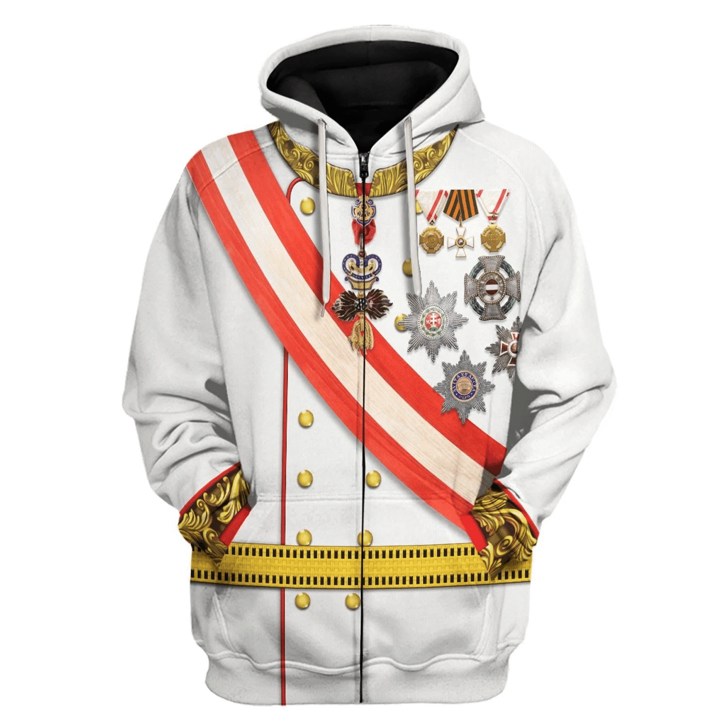 Gearhomie Emperor Franz Joseph I Costume Hoodie Sweatshirt T-Shirt Tracksuit - Gearhomie.com